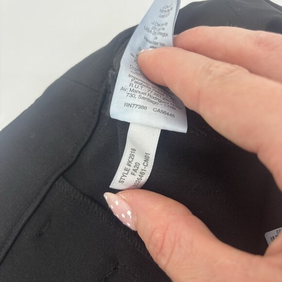 J. Crew Black Dress Pants Womens Size 6 Tapered Career Work Classic - Picture 6 of 12